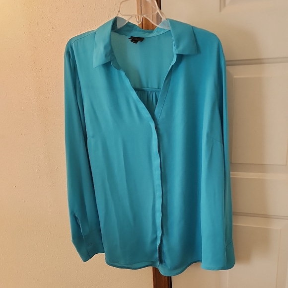 Worthington Tops - Worthington Turquoise Blouse